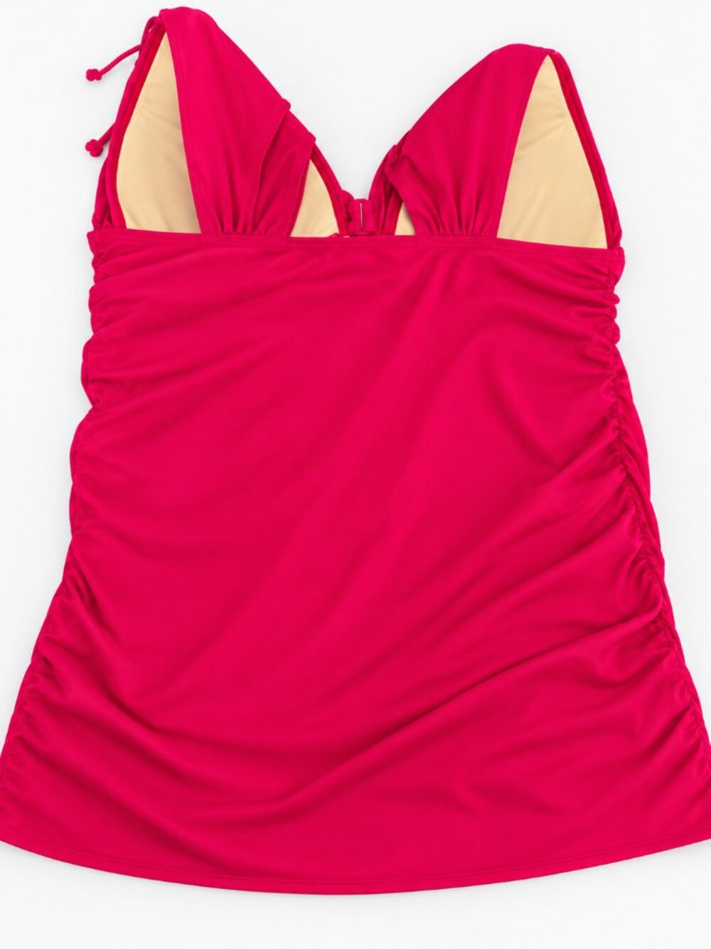 Swimsuits For All Size 24 Hot Pink Ruched One Piece Swimsuit NWOT Plus - Picture 6 of 8